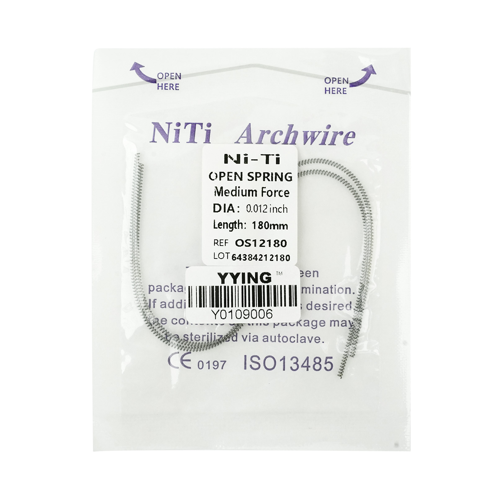 Dental Orthodontic NITI Open Coil Springs